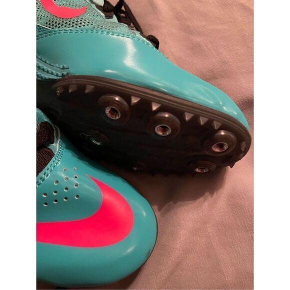 Nike Womens Teal Lace-Up Zoom Rival Track Shoes Size 9.5 NWT - Picture 7 of 9